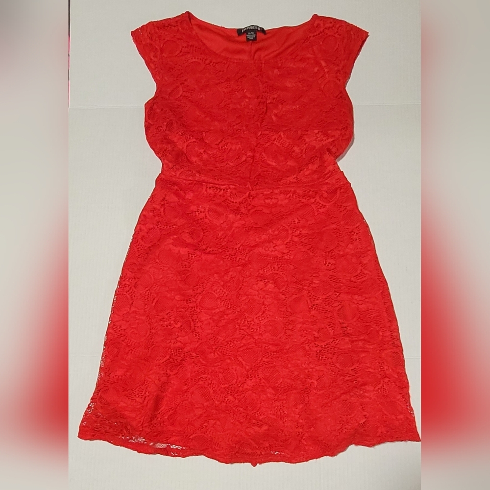 XL ~ Red Lace Dress